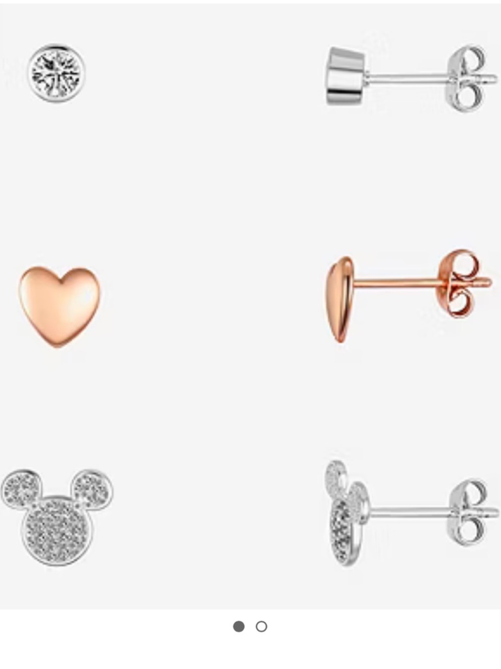Disney Classics Jewelry | Mickey Mouse Trio Stud Earrings Set